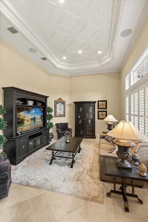 Interior, Living room, Recessed Lighting