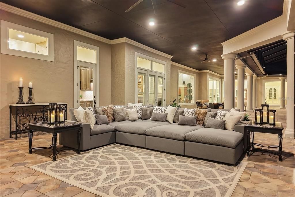 Interior, Living room, Recessed Lighting