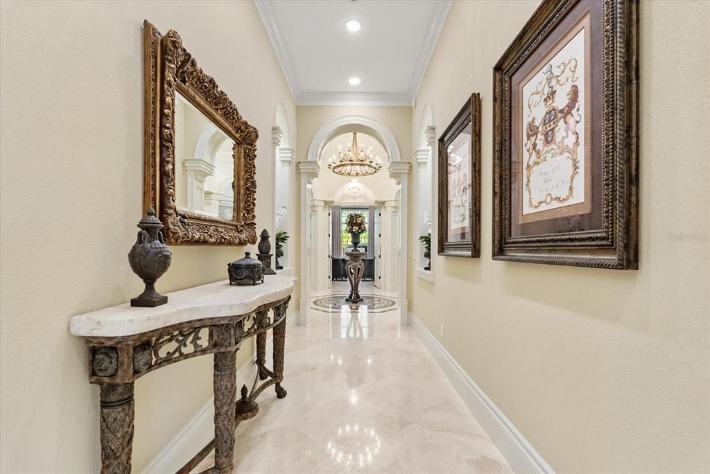 Chandelier, Interior, Recessed Lighting
