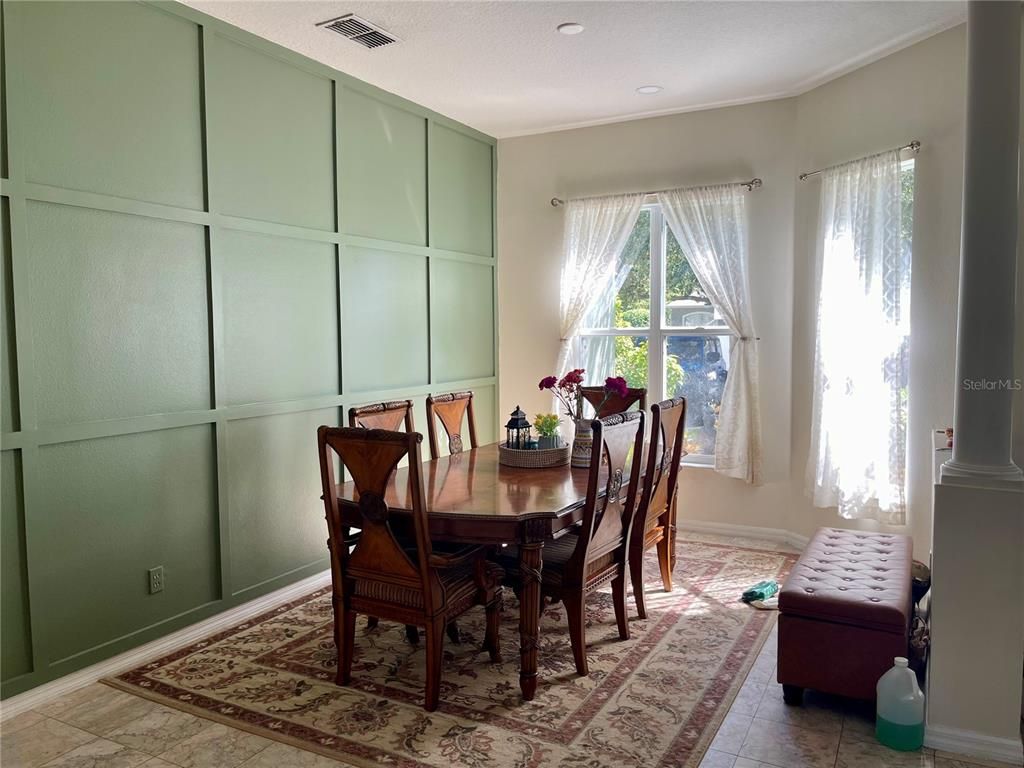 Dining room, Interior, Recessed Lighting
