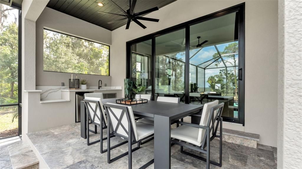 Dining room, Glass Ceilings, Interior, Recessed Lighting, Sun Room