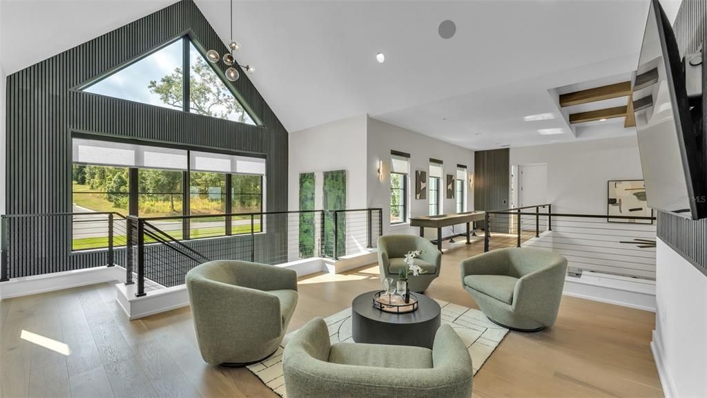 Interior, Pendant Lights, Recessed Lighting, Wood Texture Flooring