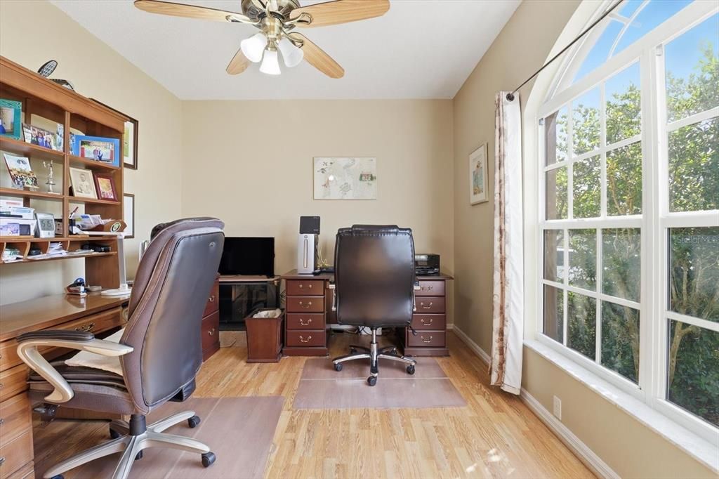 Home Office, Interior, Wood Texture Flooring