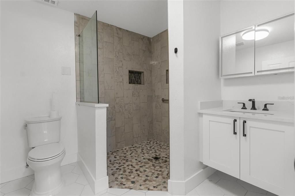 Bathroom, Glass Shower, Interior