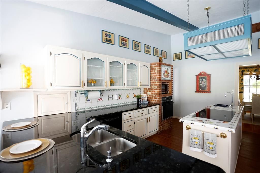 Interior, Kitchen, Wood Texture Flooring