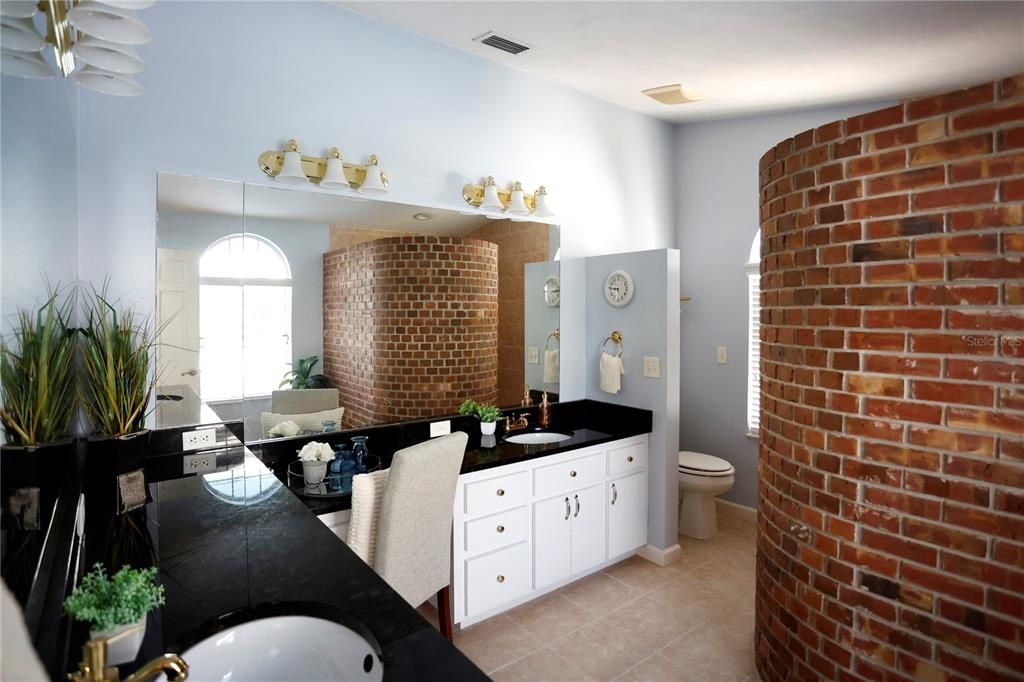 Bathroom, Interior, Stone Walls