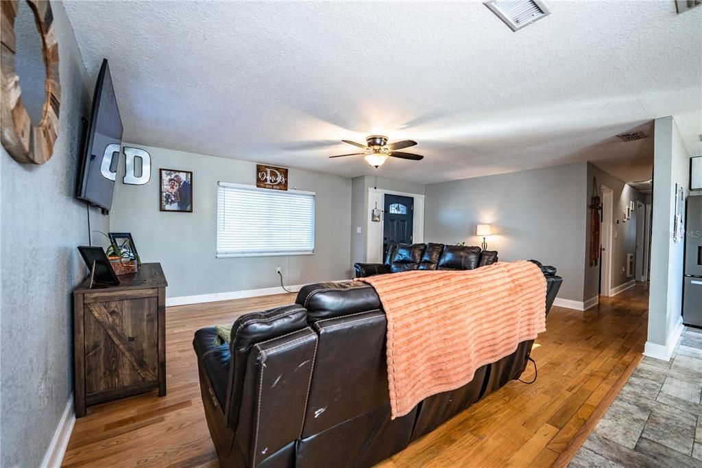 Home Theatre Room, Interior, Wood Texture Flooring