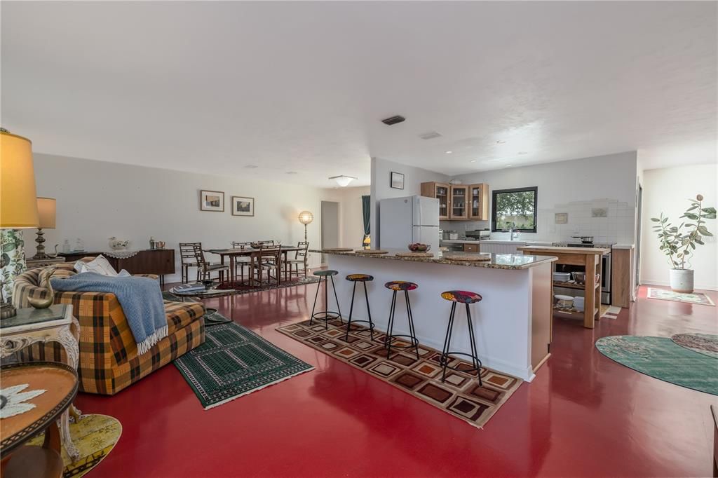 Dining room, Interior, Kitchen, Recessed Lighting