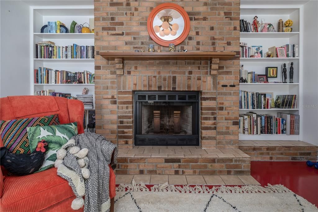 Fireplace, Interior, Stone Walls