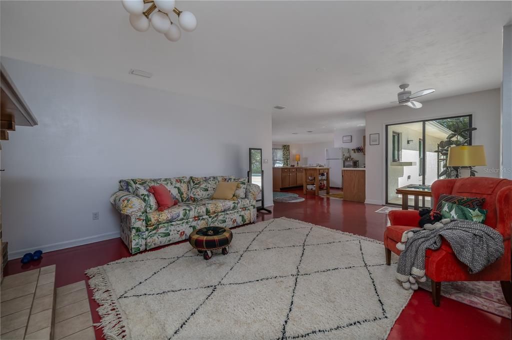 Interior, Living room, Recessed Lighting