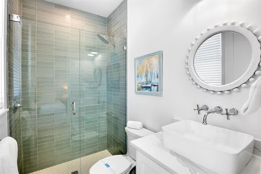 Bathroom, Glass Shower, Interior