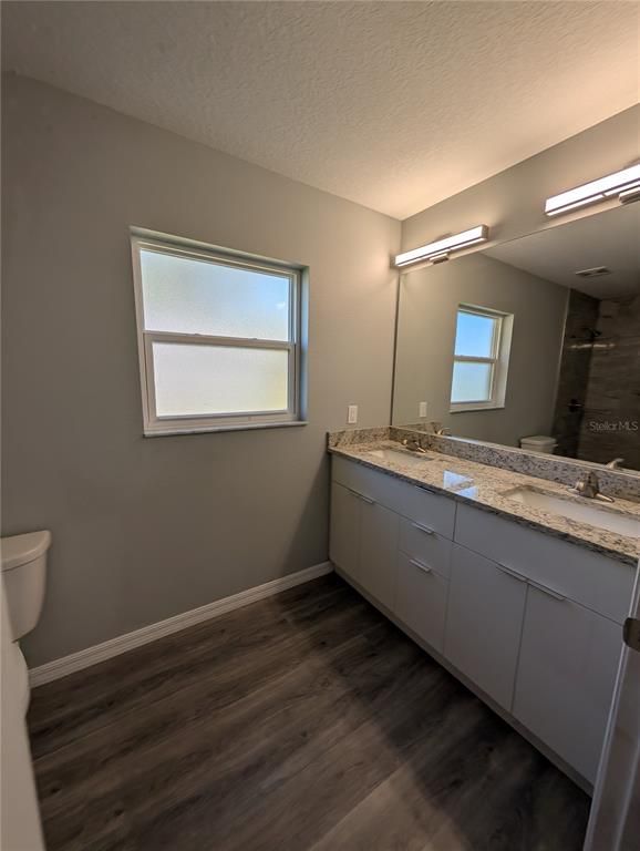 Bathroom, Dual Sink Vanities, Interior, Wood Texture Flooring