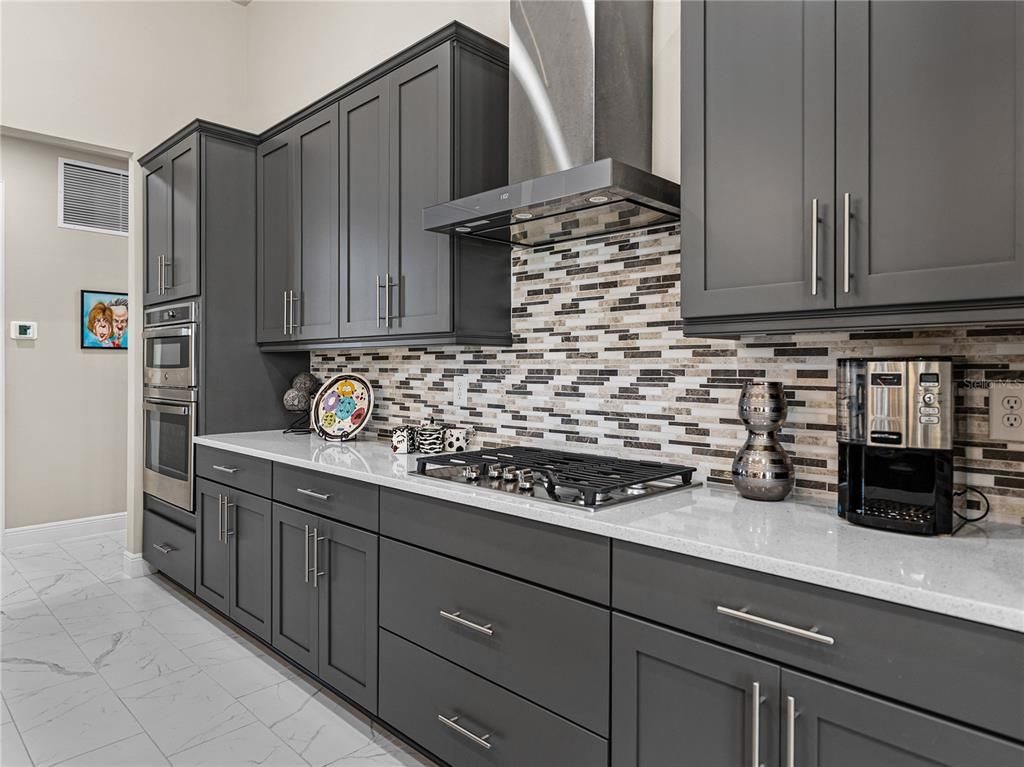 Interior, Kitchen, Marble, Stainless Steel Appliances