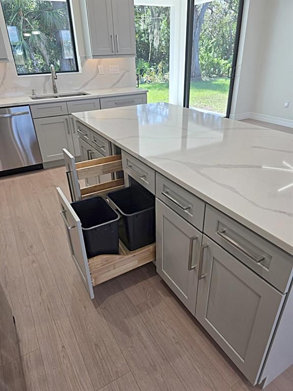 Interior, Kitchen, Wood Texture Flooring