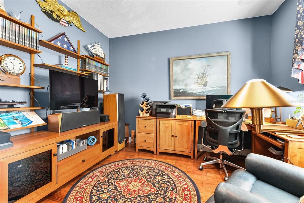 Home Office, Interior, Wood Texture Flooring