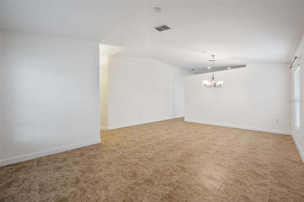 Chandelier, Empty room, Interior, Recessed Lighting