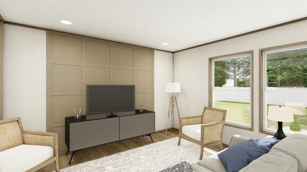 Interior, Recessed Lighting, Wood Texture Flooring