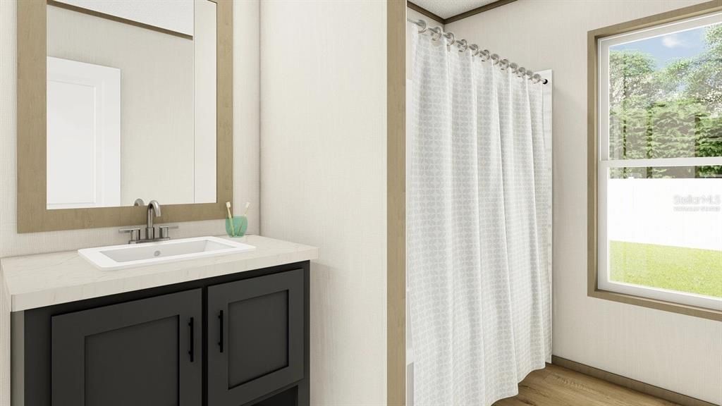 Bathroom, Interior, Wood Texture Flooring