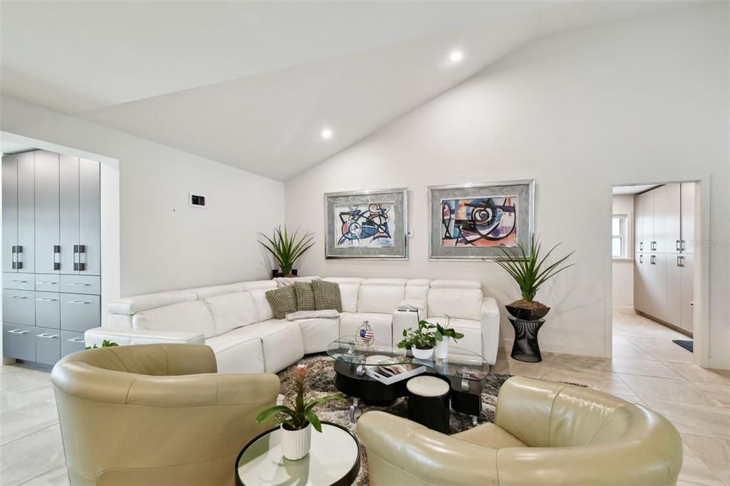 Interior, Living room, Recessed Lighting