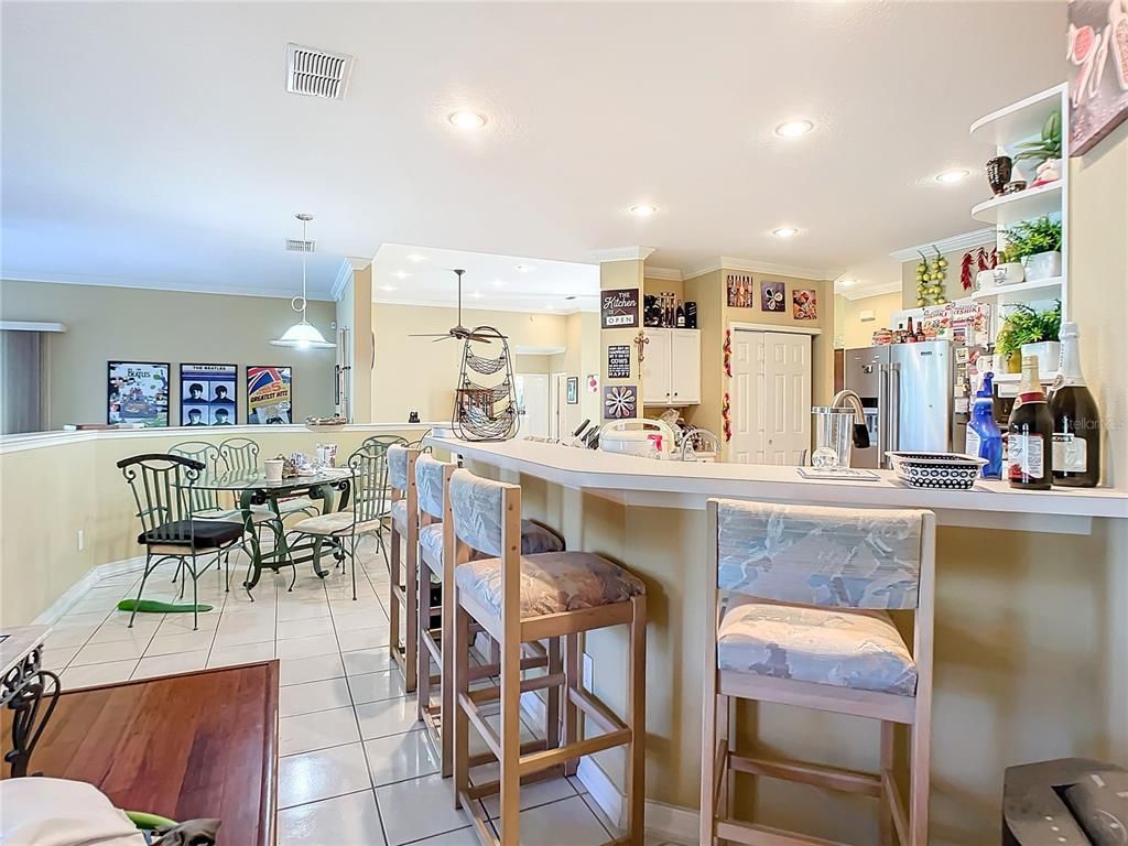 Dining room, Interior, Kitchen, Pendant Lights, Recessed Lighting