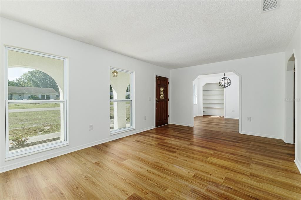 Empty room, Interior, Wood Texture Flooring