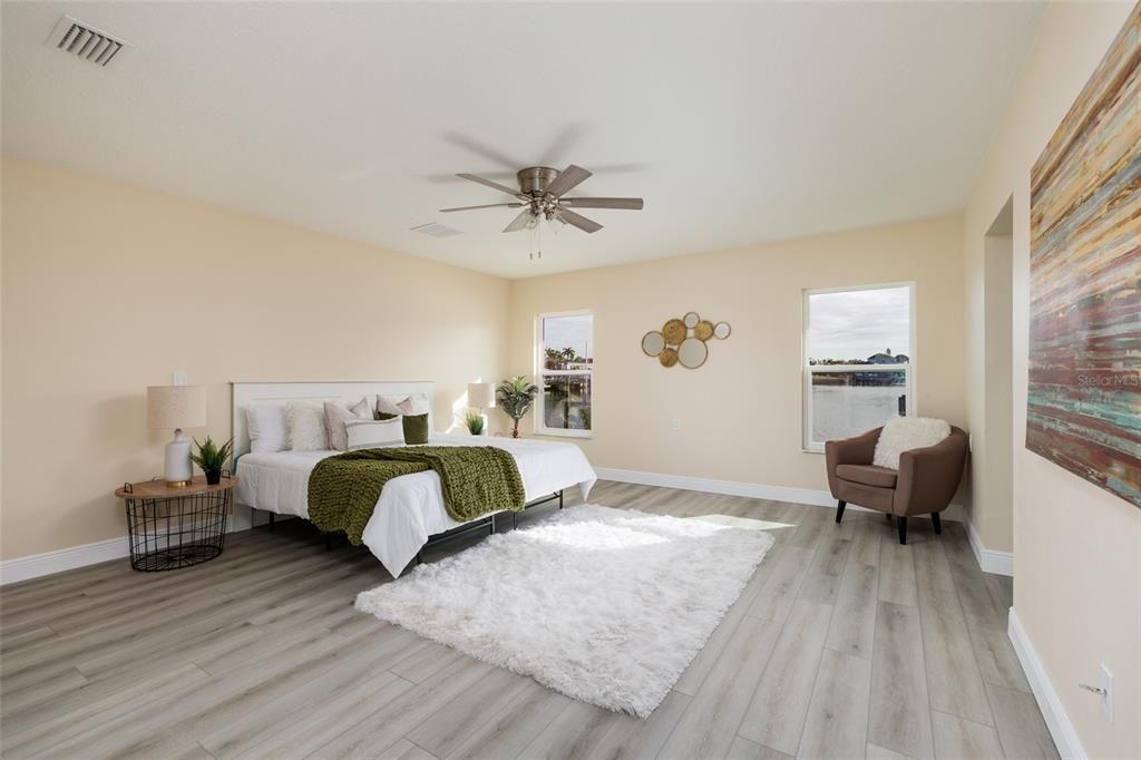 Bedroom, Interior, Wood Texture Flooring