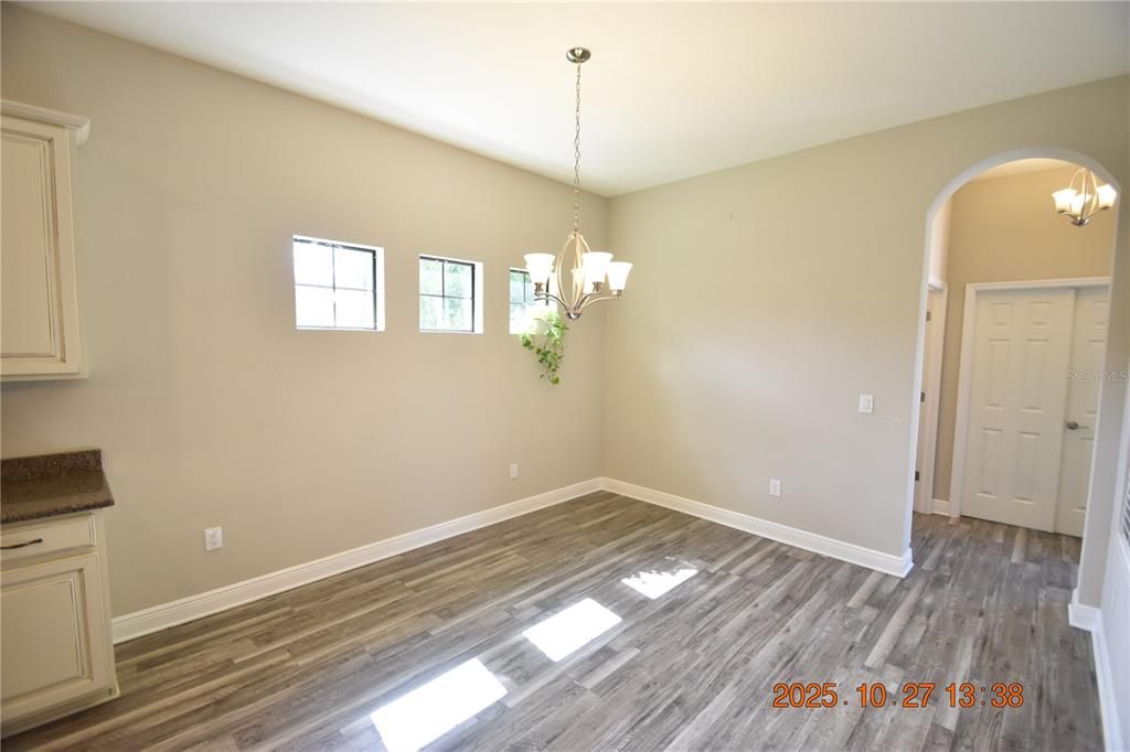 Chandelier, Empty room, Interior, Pendant Lights, Wood Texture Flooring
