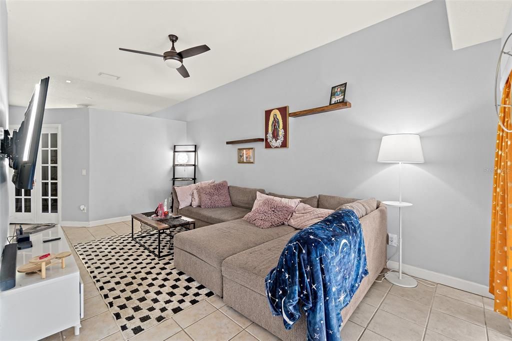 Interior, Living room, Recessed Lighting