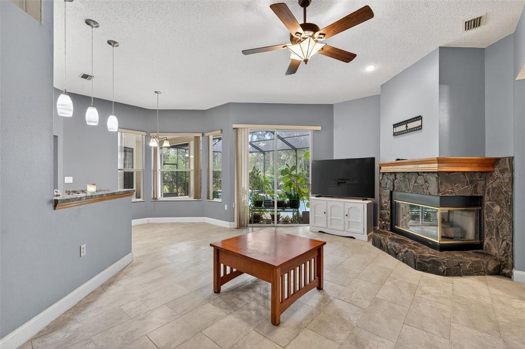 Fireplace, Interior, Pendant Lights, Recessed Lighting