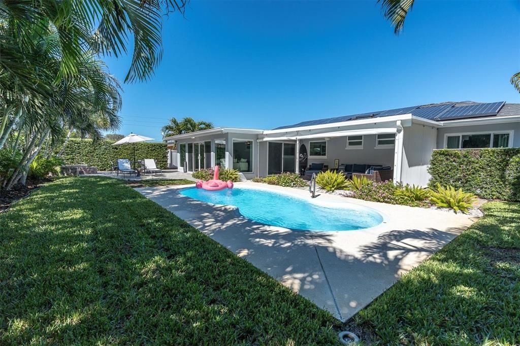 Backyard, Exterior, Pool, Solar Panels