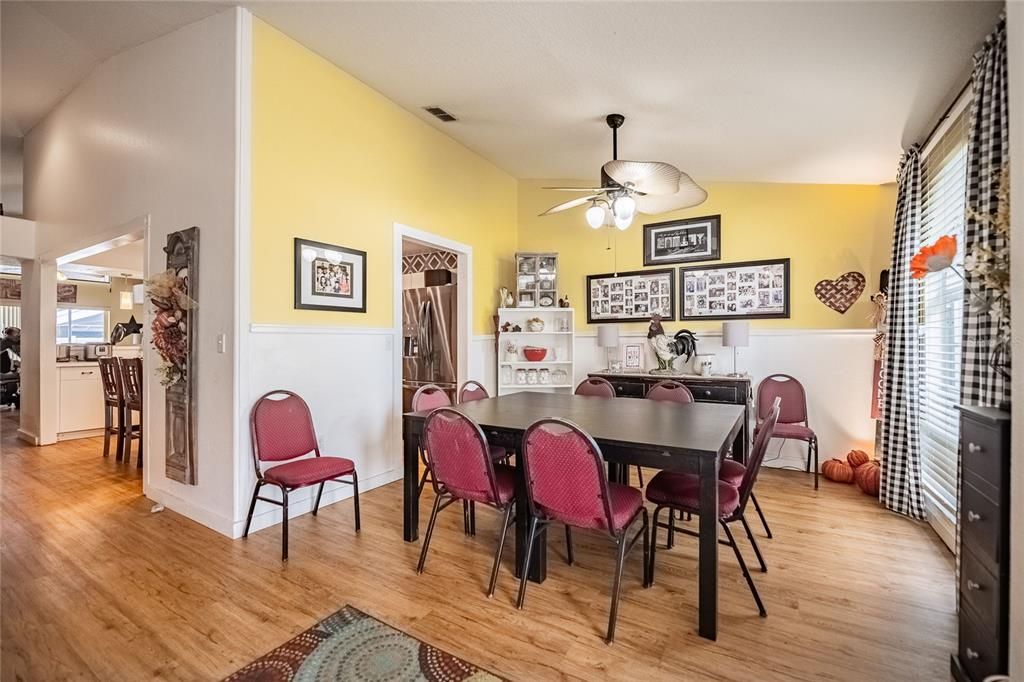 Dining room, Interior, Wood Texture Flooring