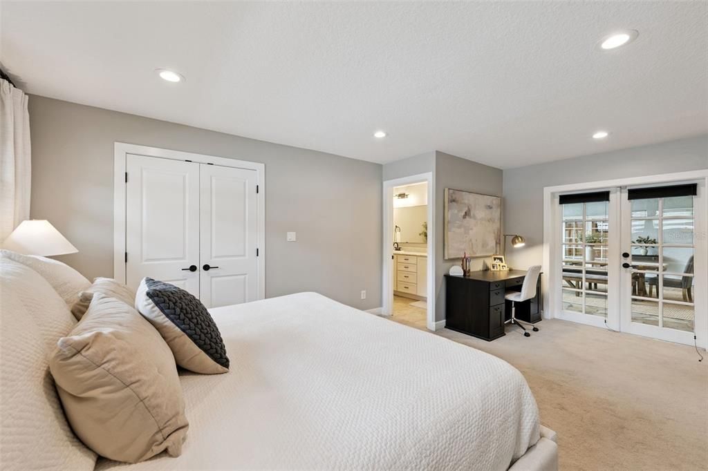 Bedroom, Home Office, Interior, Recessed Lighting