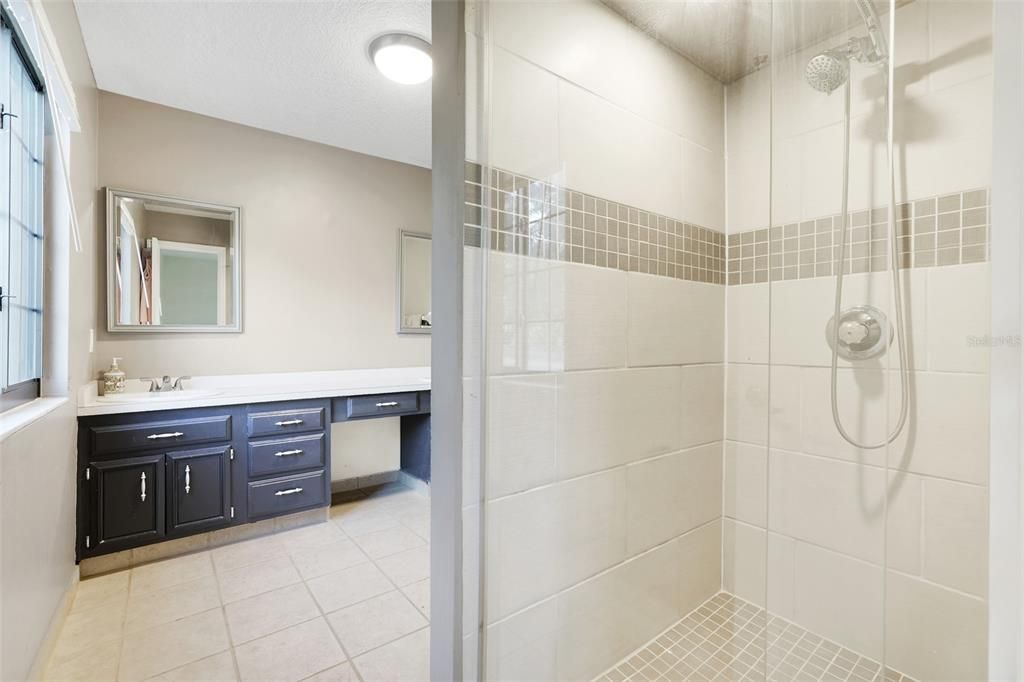 Bathroom, Dual Sink Vanities, Glass Shower, Interior
