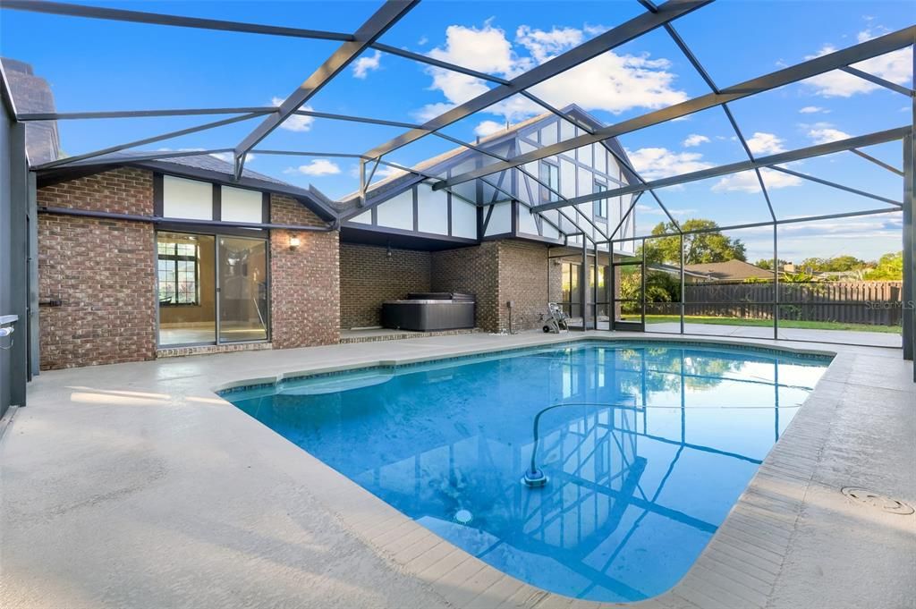Glass Ceilings, Interior, Pool, Stone Walls, Sun Room