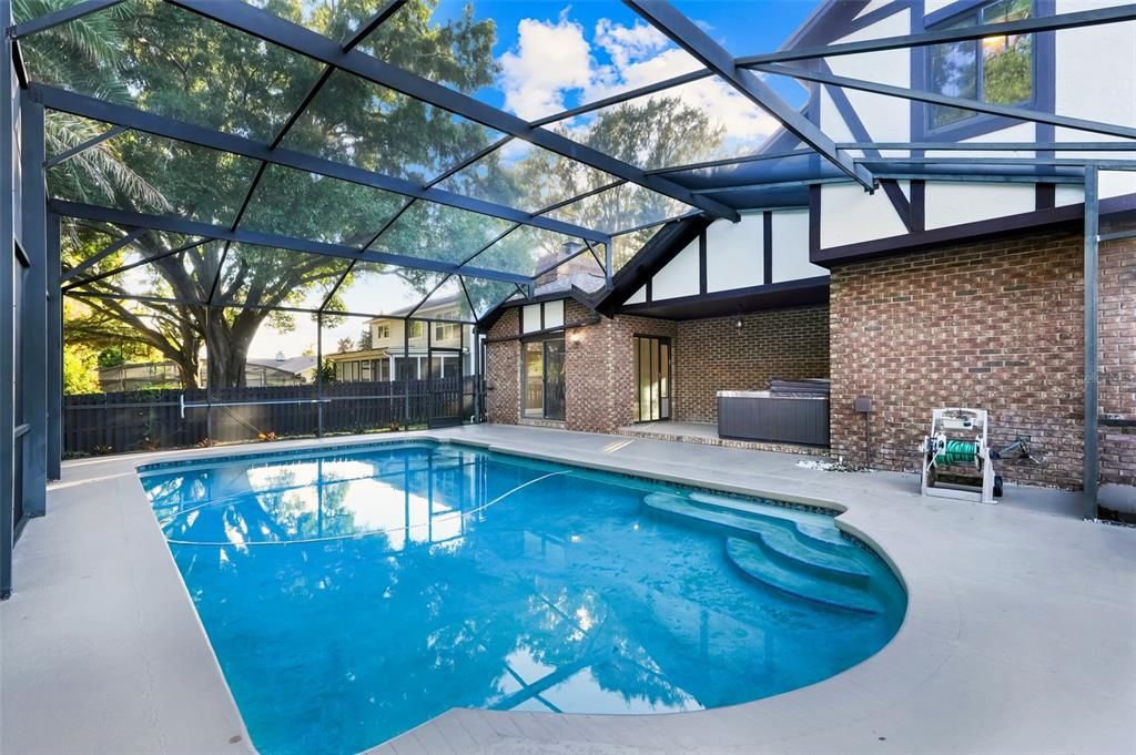 Glass Ceilings, Interior, Pool, Stone Walls, Sun Room