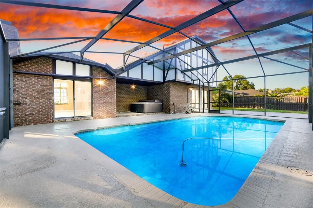 Glass Ceilings, Interior, Pool, Stone Walls, Sun Room