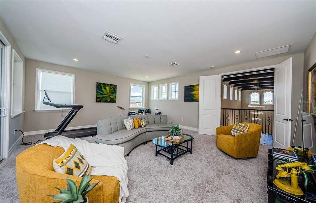 Interior, Living room, Recessed Lighting