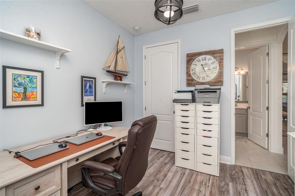 Home Office, Interior, Wood Texture Flooring