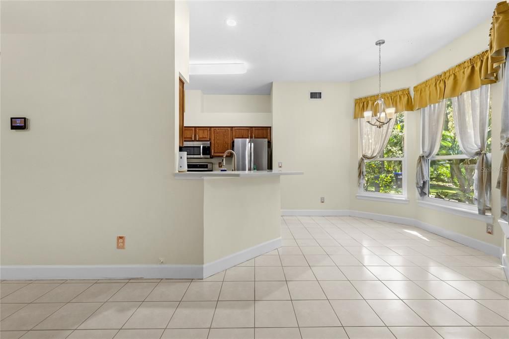 Chandelier, Interior, Kitchen, Pendant Lights, Recessed Lighting, Stainless Steel Appliances