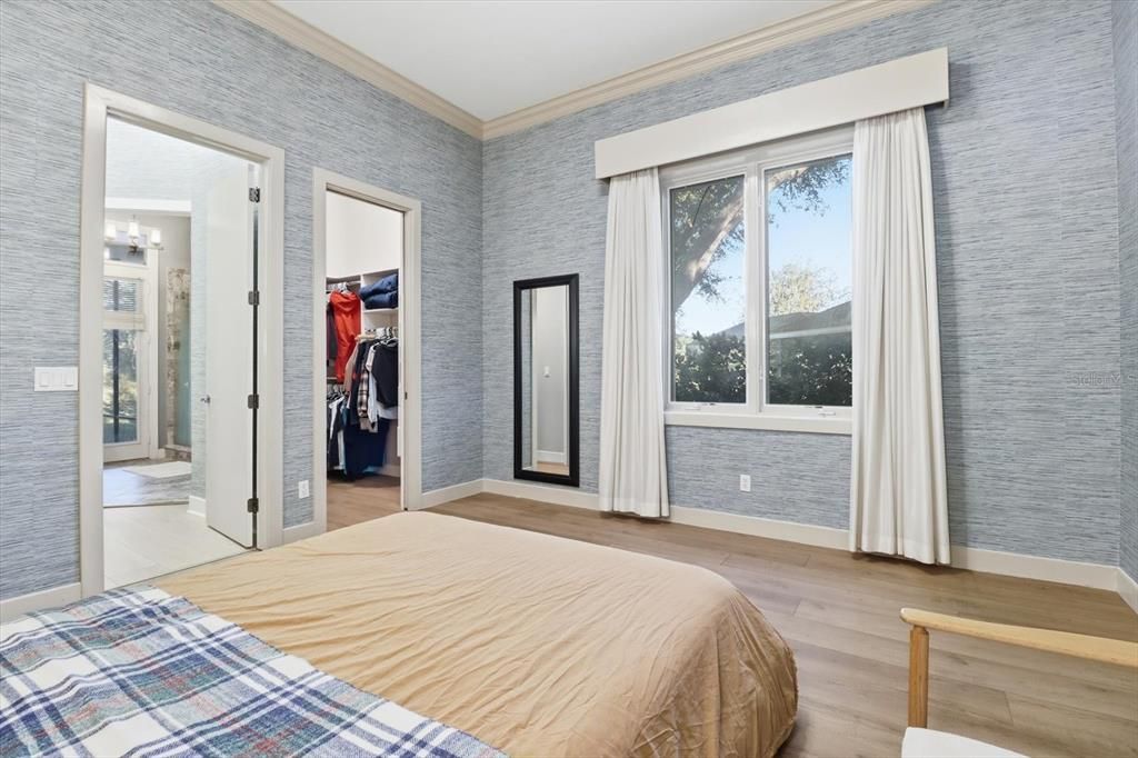 Bedroom, Interior, Wood Texture Flooring