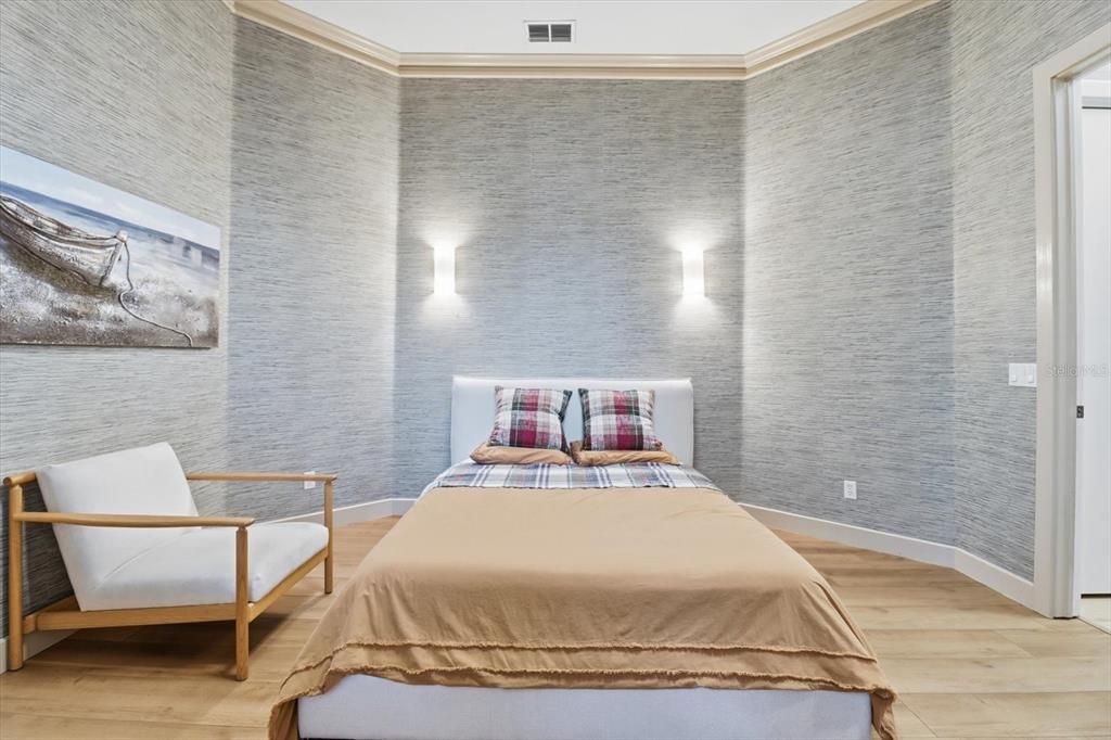 Bedroom, Interior, Wood Texture Flooring