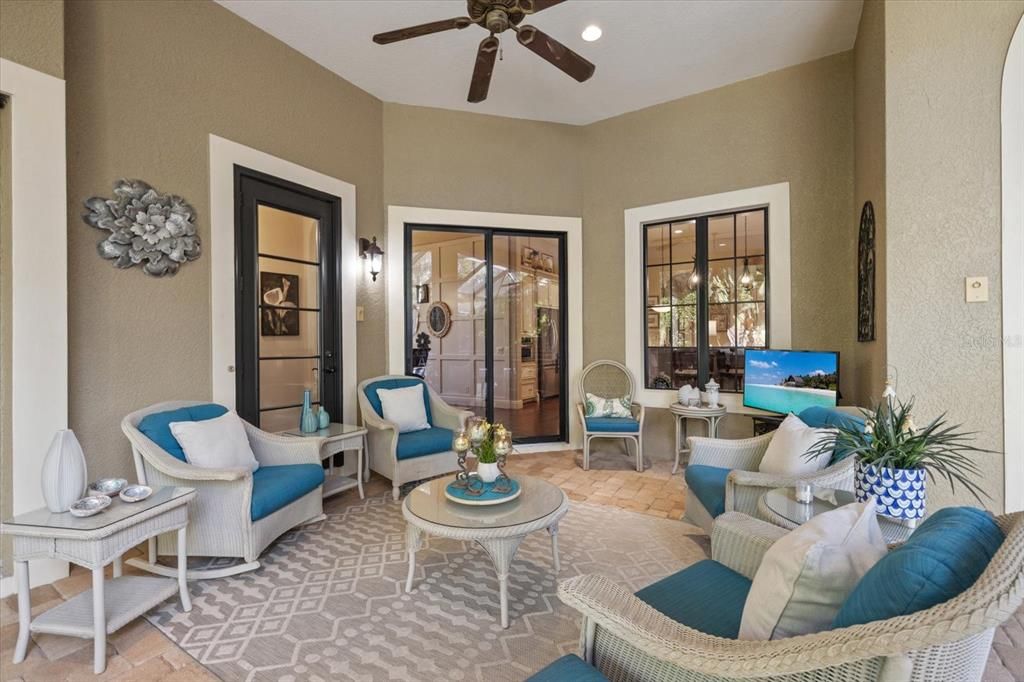 Interior, Living room, Recessed Lighting