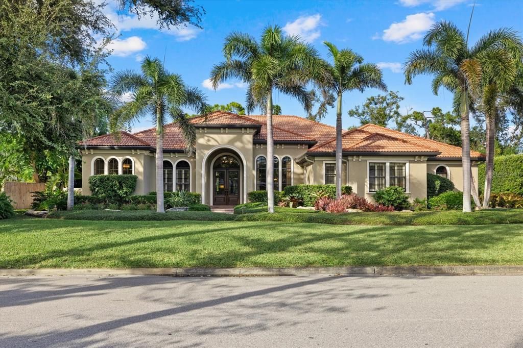 Backyard, Exterior, Facade, Mediterranean