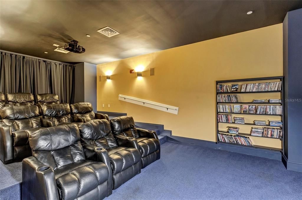 Home Theatre Room, Interior, Recessed Lighting, Theatre Room