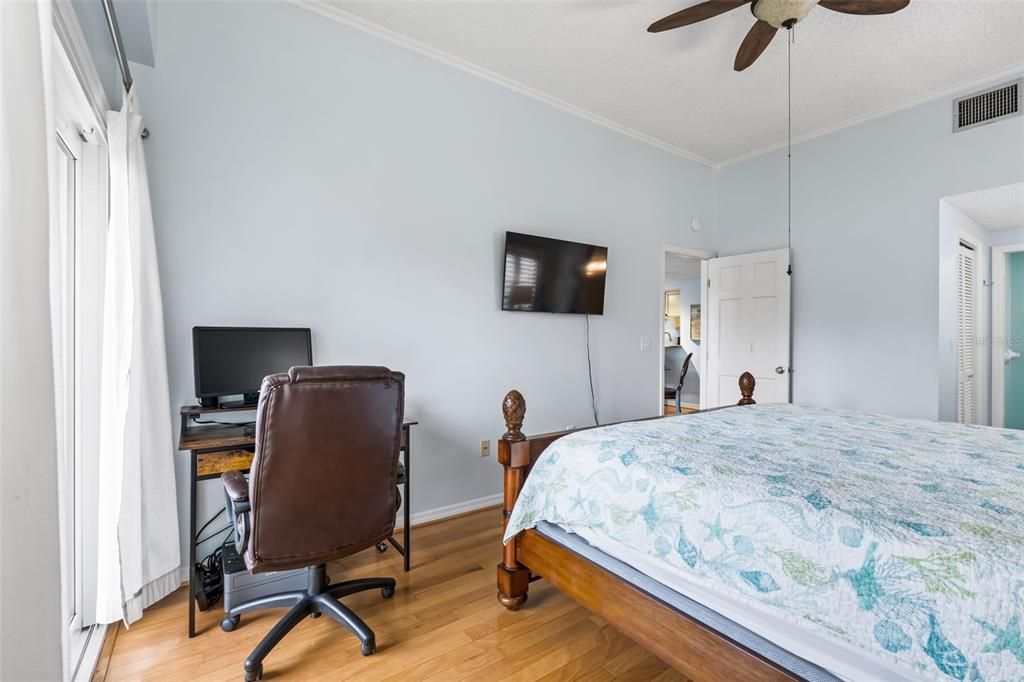 Bedroom, Home Office, Interior, Wood Texture Flooring