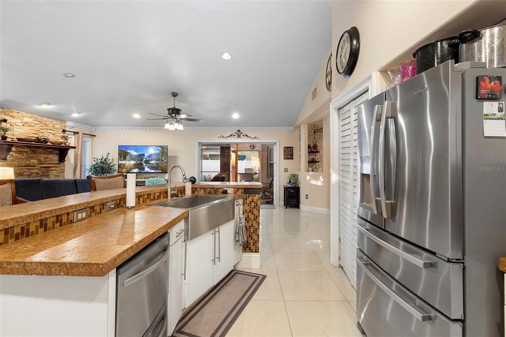 Interior, Kitchen, Recessed Lighting, Stainless Steel Appliances