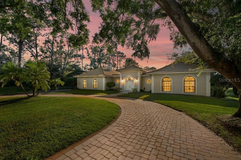 Backyard, Exterior, Facade, Mediterranean