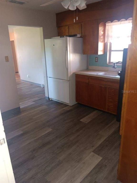 Interior, Kitchen, Wood Texture Flooring