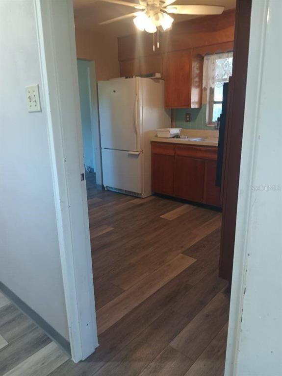 Interior, Kitchen, Wood Texture Flooring
