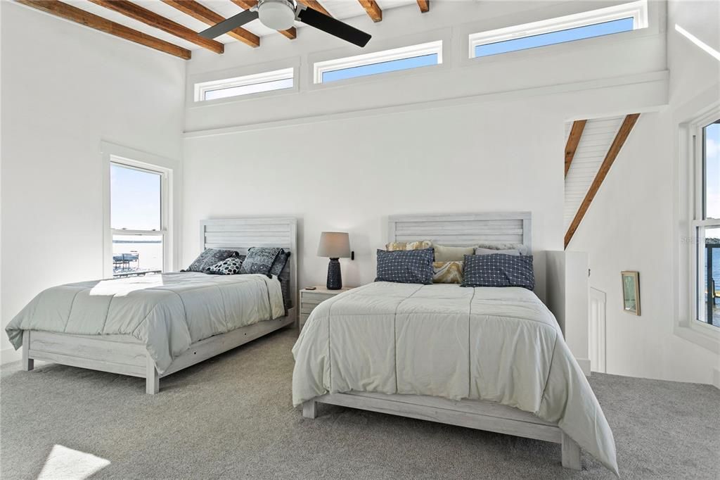 Bedroom, Interior, Wooden Beams